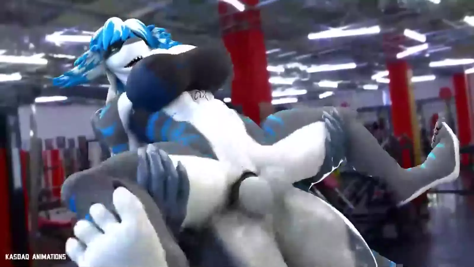 A team of furries engaging in sexual play